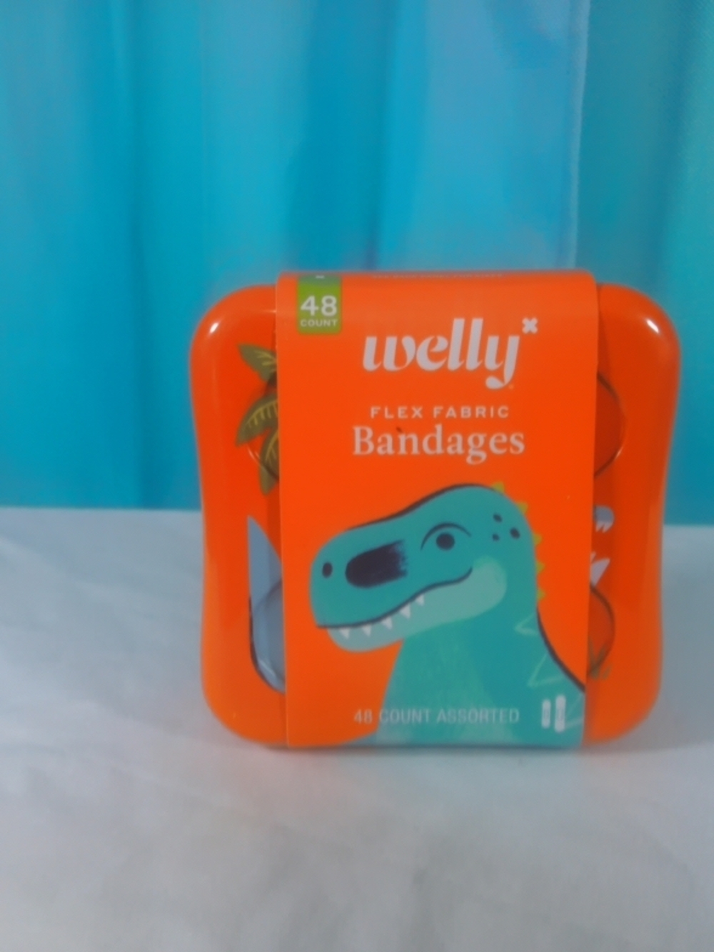 Welly Orange Flex Fabric Bandages - Dinosaur Design